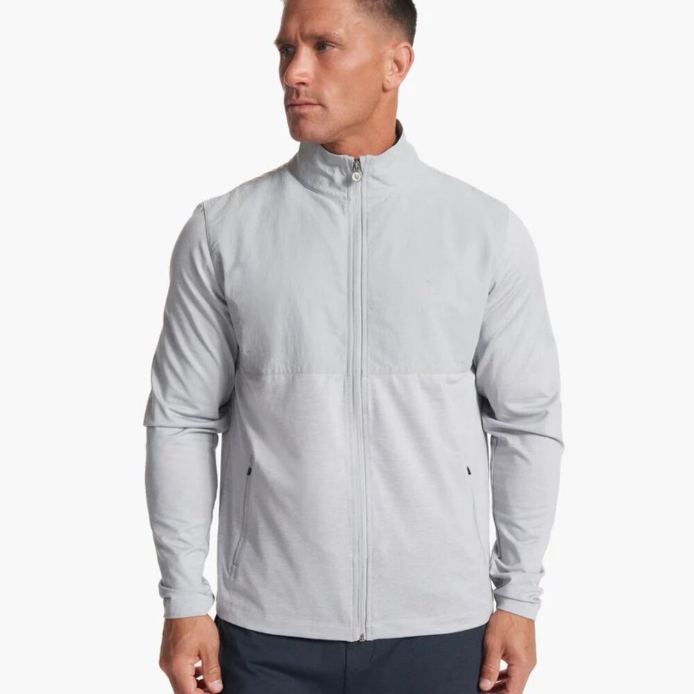 Vuori Men’s Sunday Element Track Jacket | Light Gray | XL